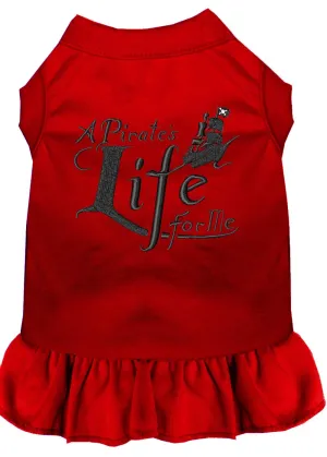 A Pirate's Life Embroidered Dog Dress Red Xxxl (20)