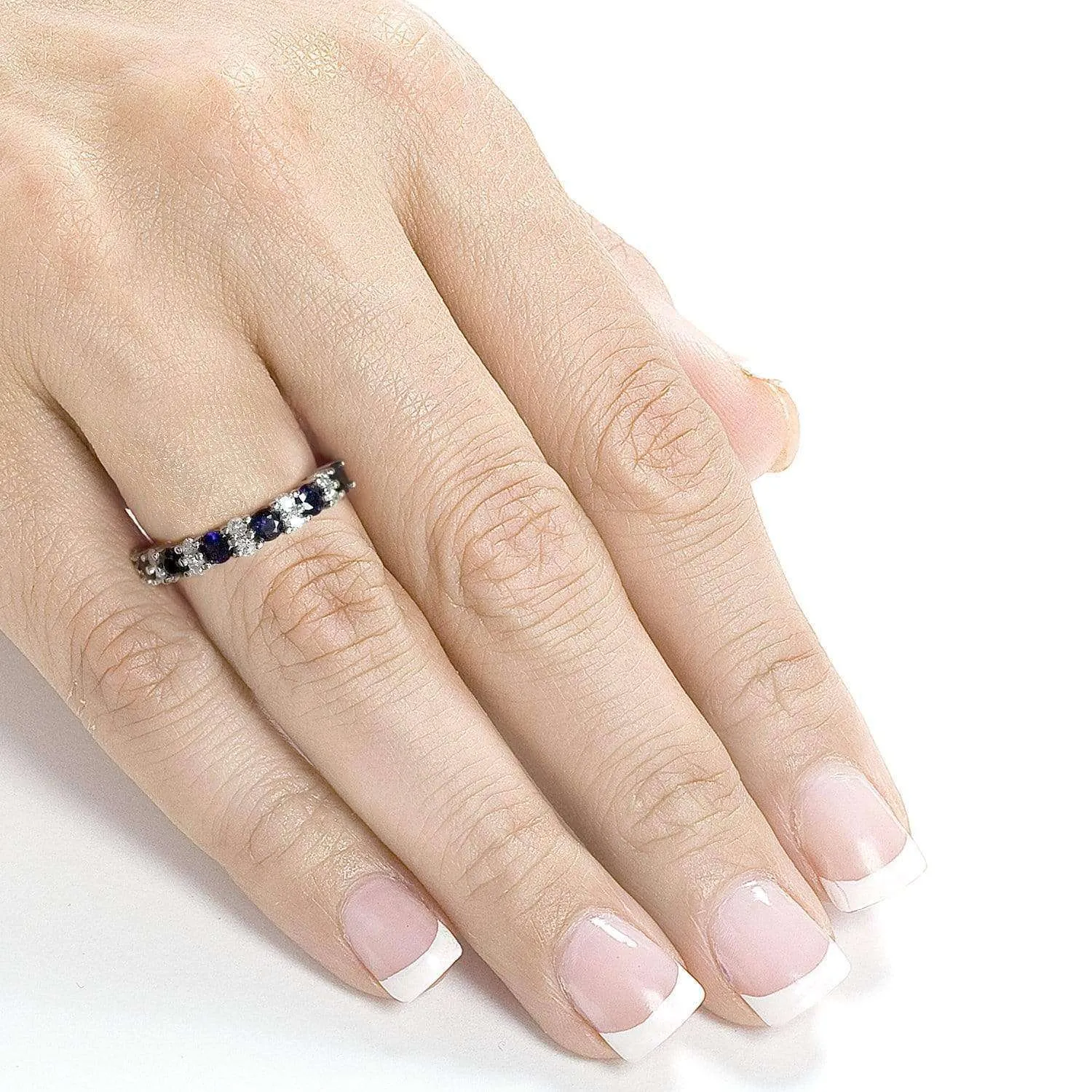 Alternating Diamond-Sapphire Band