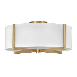 Axis Semi-Flush Mount - Brass