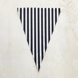 Black & White Stripe Flag