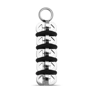 Black Pattern Stainless Steel Pendant / PDK0081