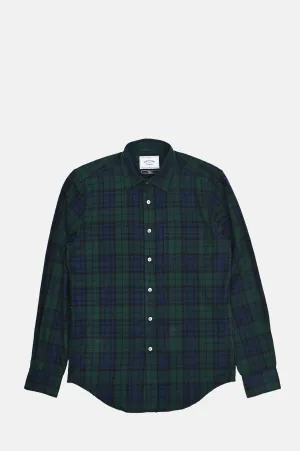 Bonfim Shirt Black Buttons Green/Navy