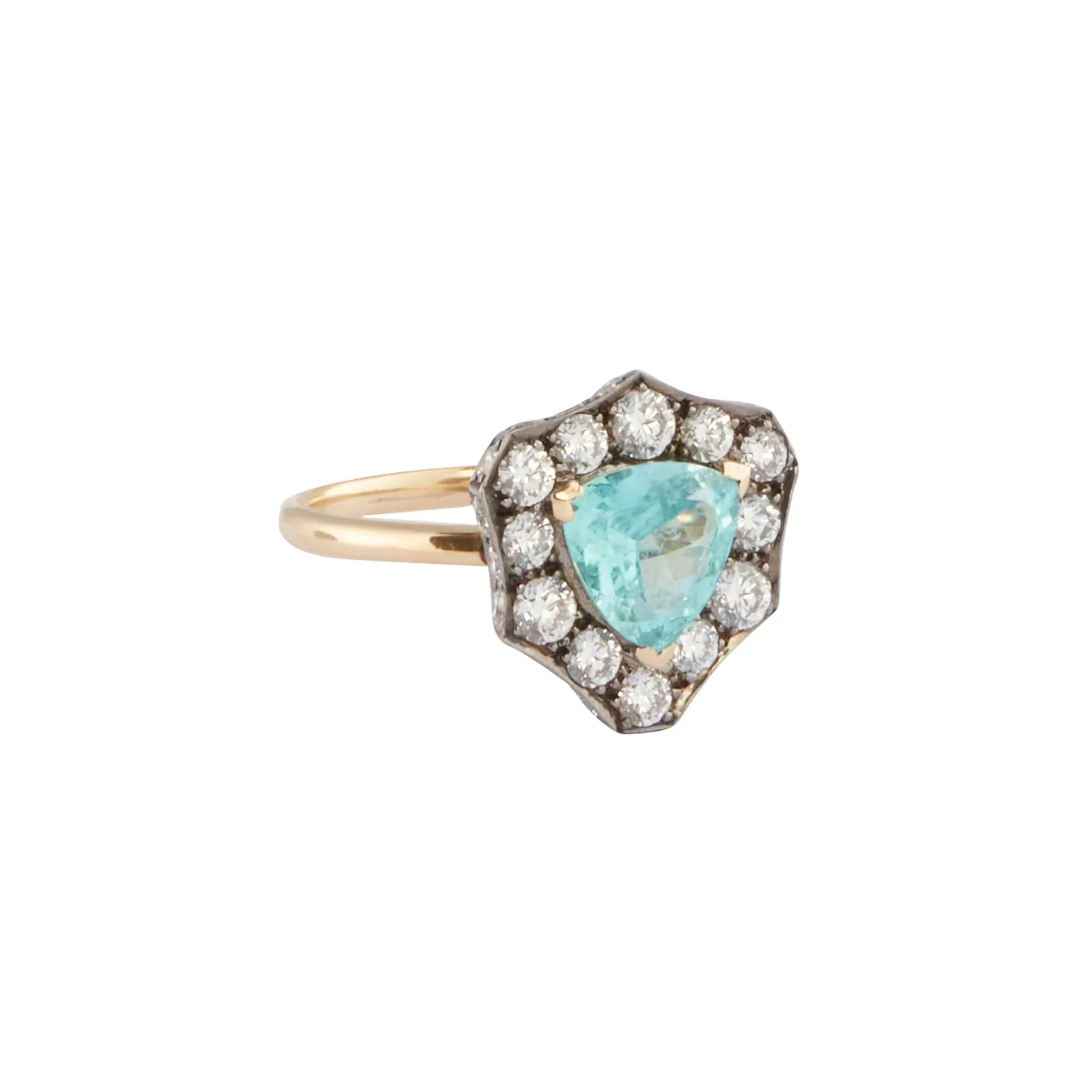 Brazilian Paraiba Trillion Ring