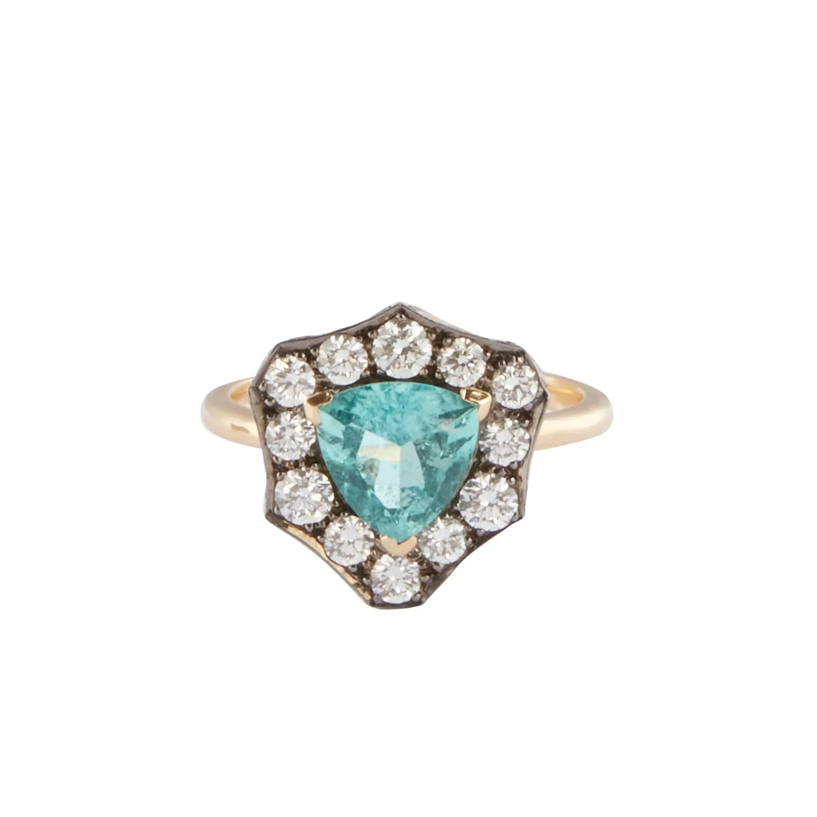 Brazilian Paraiba Trillion Ring