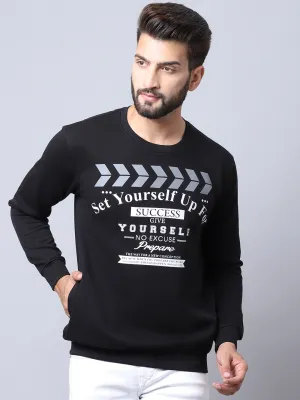 Cantabil Black Sweatshirt for Men's