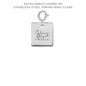 Engraved Charms with Detachable Clasp - Customer's Product with price 10.00