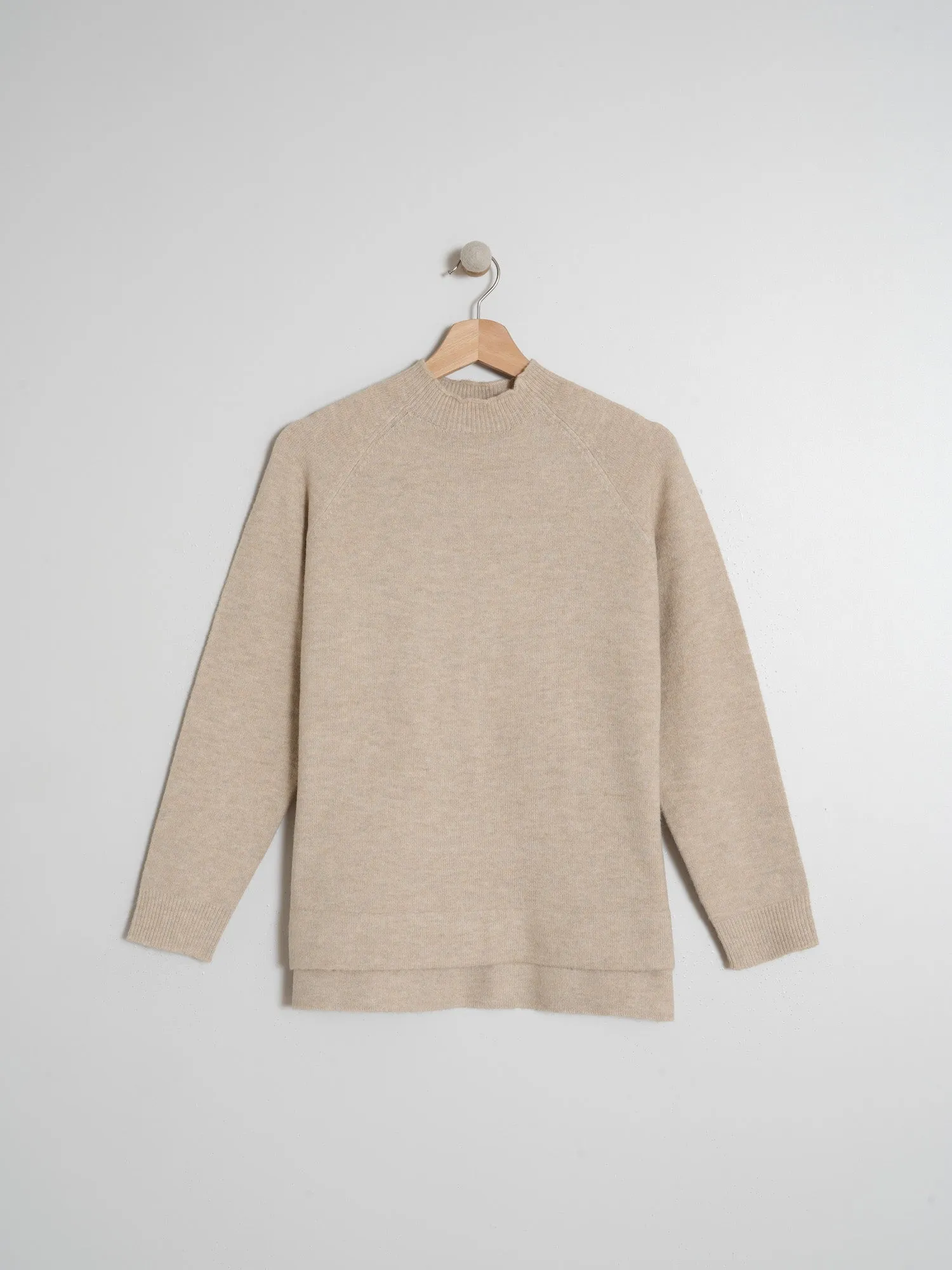 INDI & COLD Pullover Beige midcrew