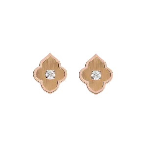 LUCE COLOUR - EARRINGS ROSE GOLD & 2 DIAMONDS S