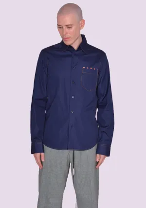 MARNI CUMU0203P1 LONG SLEEVE SHIRT DARK BLUE