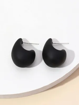 Reriti Tear Drop Earrings - Black